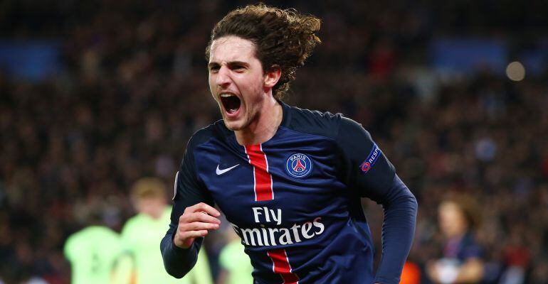 Adrien Rabiot, durante un partido de la Champions con el PSG