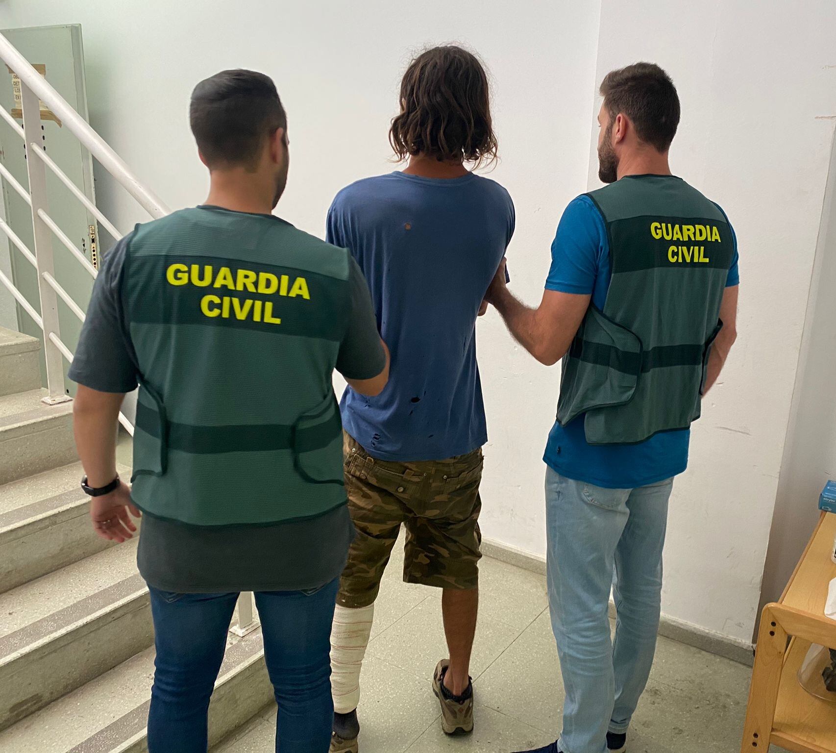 Un momento durante la detención