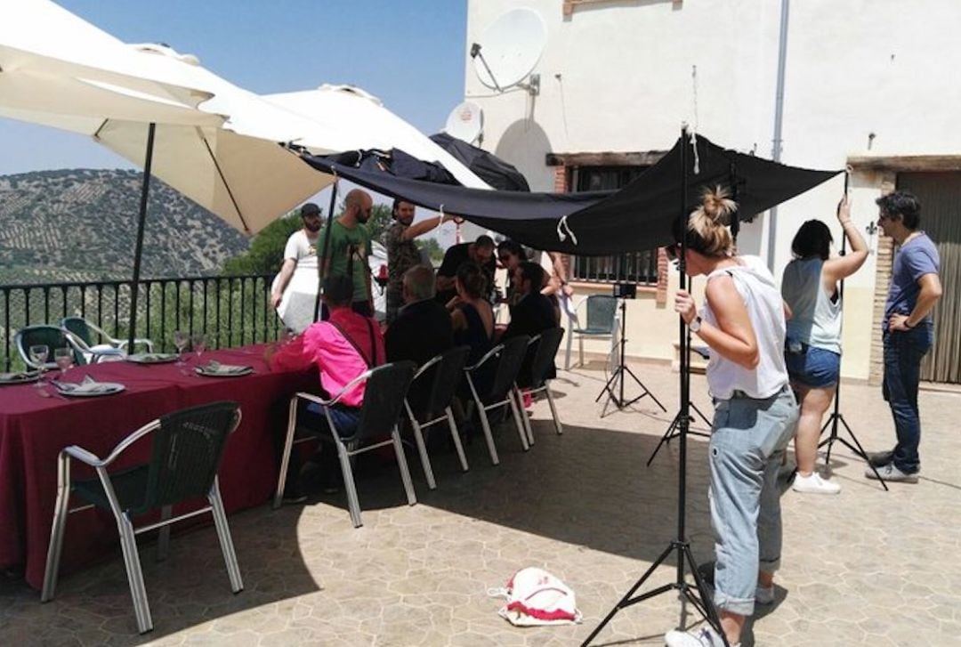 Rodaje de uno de los cortometrajes del concurso &#039;Rondado por Jaén&#039;.