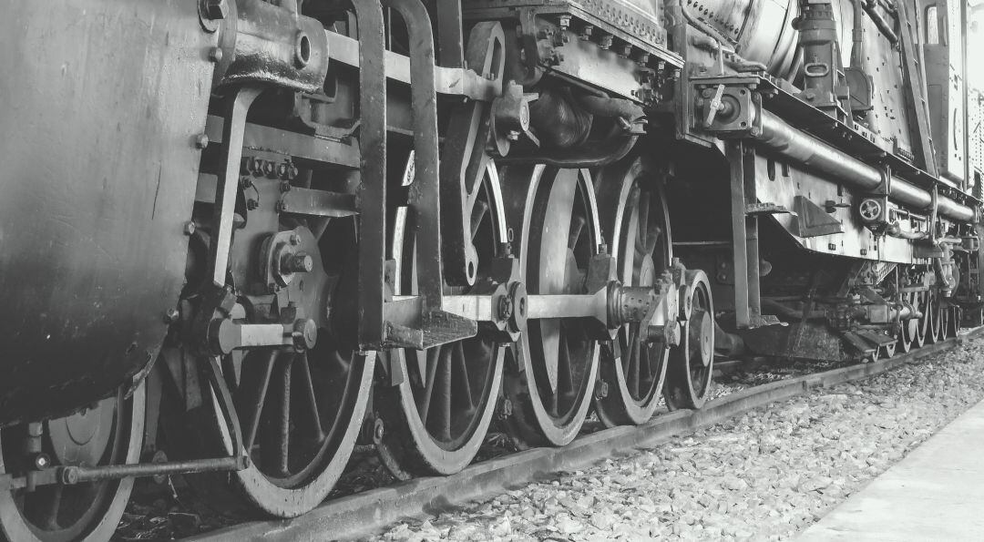 Imagen de archivo de una locomotora a vapor
