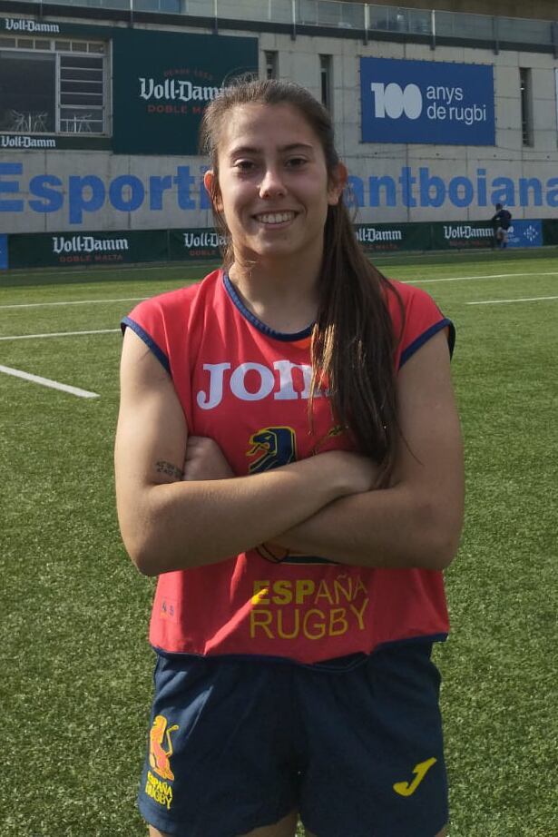 Alba Alpín con la selección española sub20
