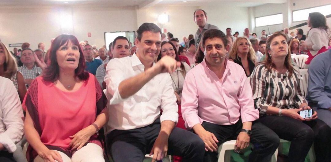 Pedro Sánchez, candidato del PSOE a la presidencia del Gobierno, durante una anterior visita a Jaén.