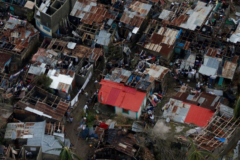  A su paso por Haití, Matthew ha dejado una ola de destruccion e innundaciones