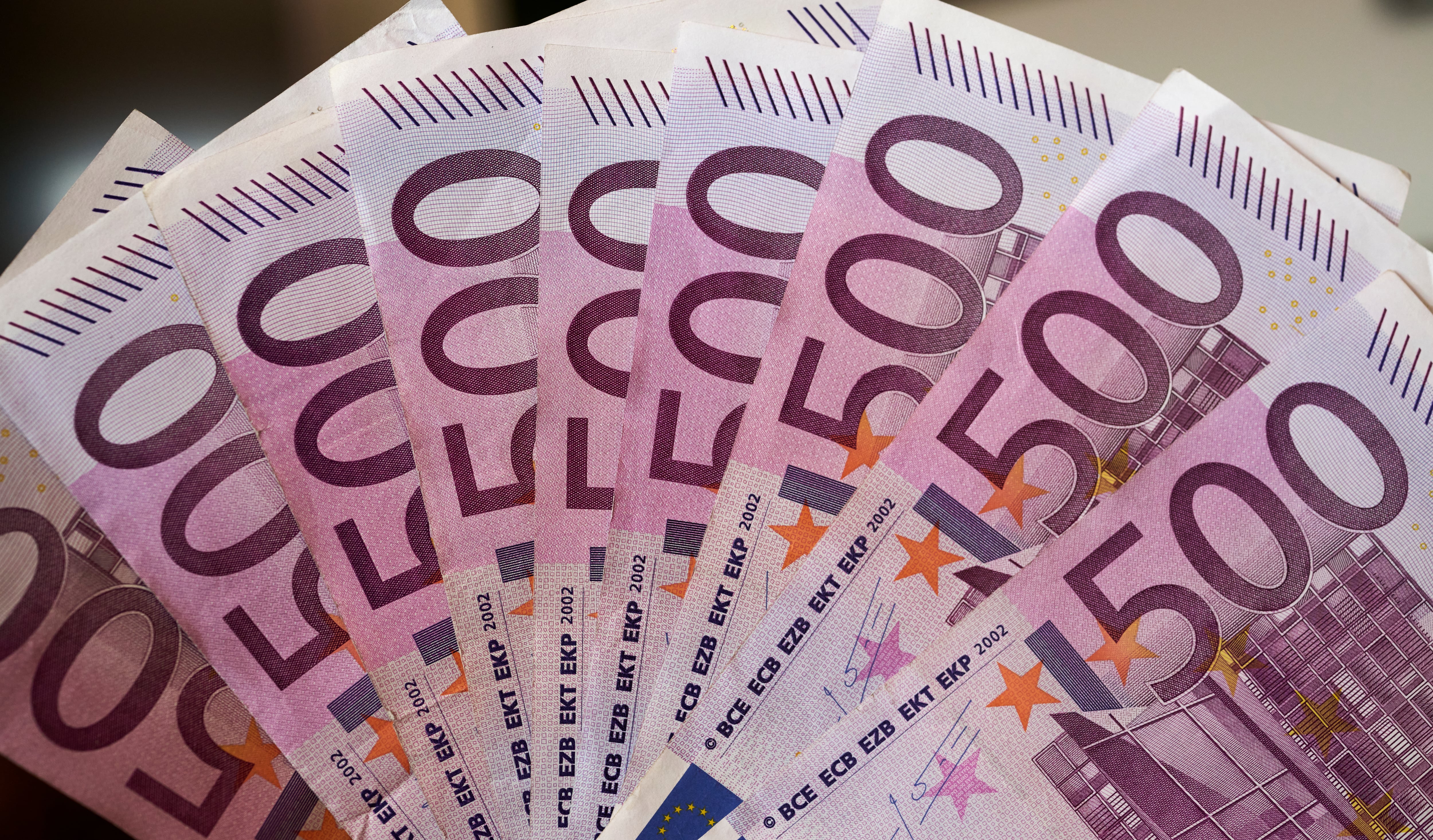 Billetes de 500 euros emitidos en Portugal