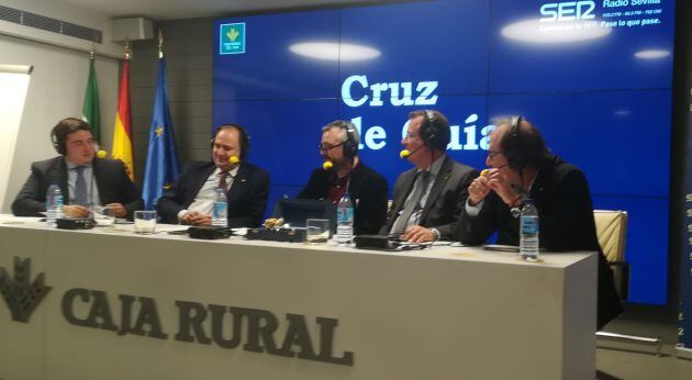 De izquierda a derecha, José Manuel Peña, Félix Ríos, Paco García, Juan Carlos Cabrera y Paco Cala