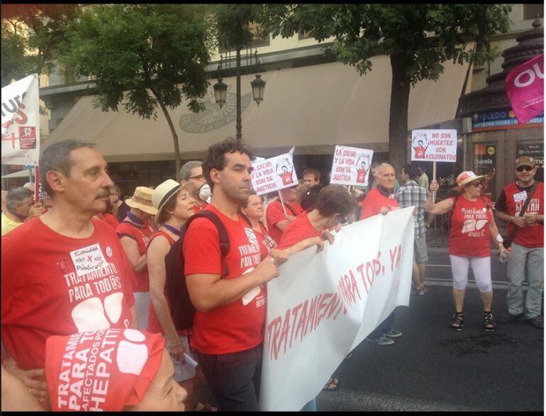 Manifestación de las plataformas de afectados.