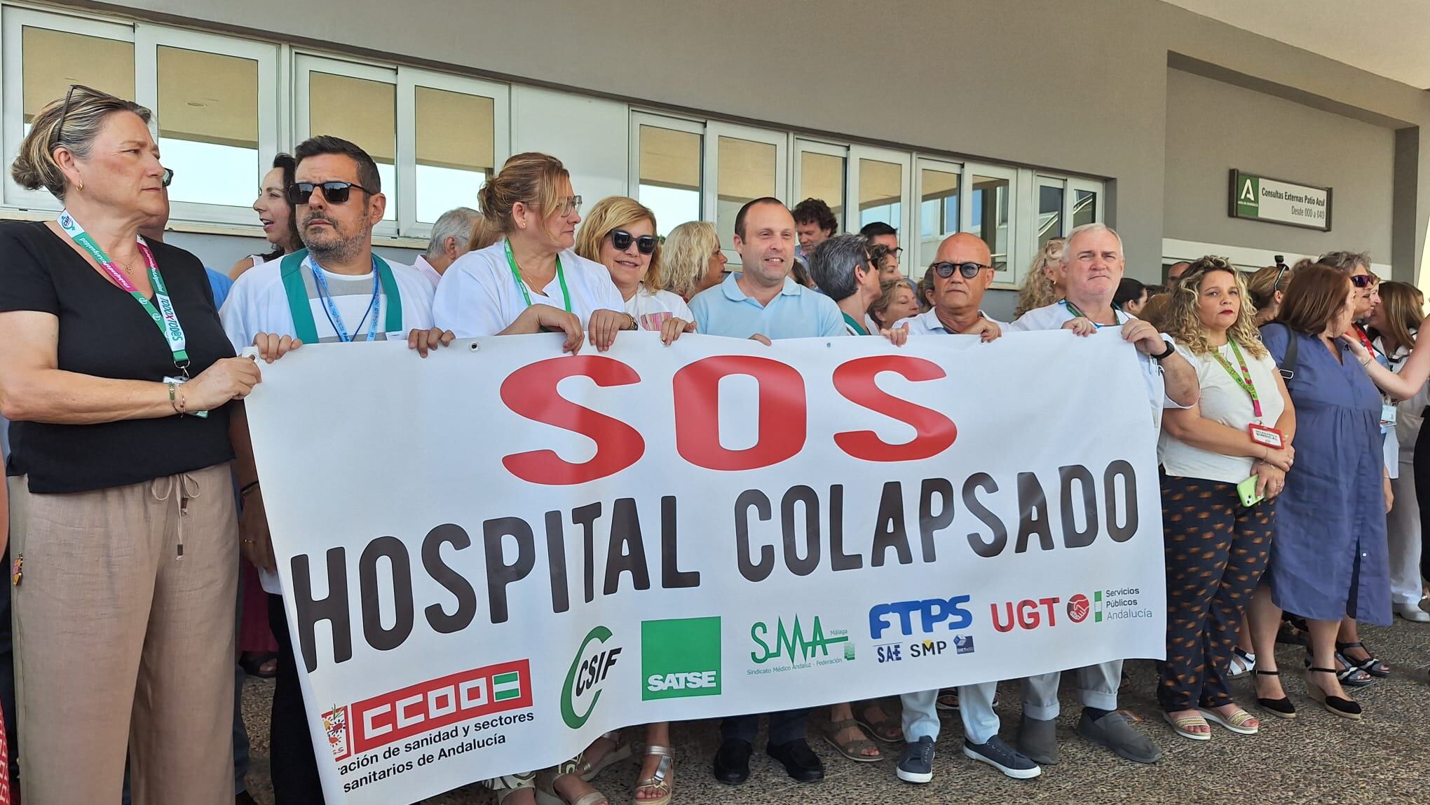 Concentración este lunes de trabajadores del Hospital Clínico de Málaga