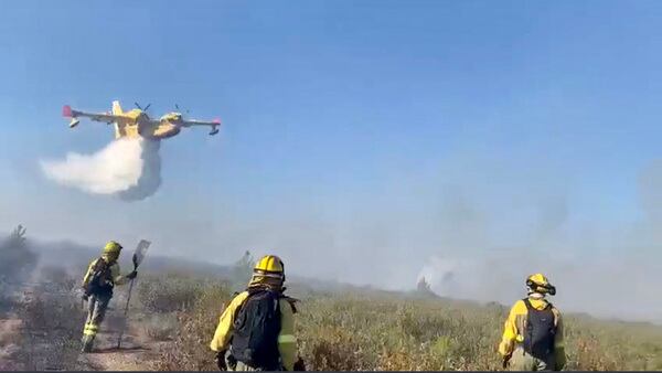 Incendio en Honrubia de la Cuesta