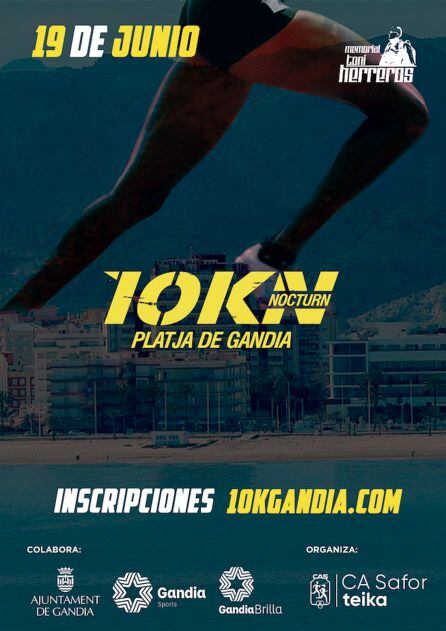 Cartel de la 10K Nocturna 2021