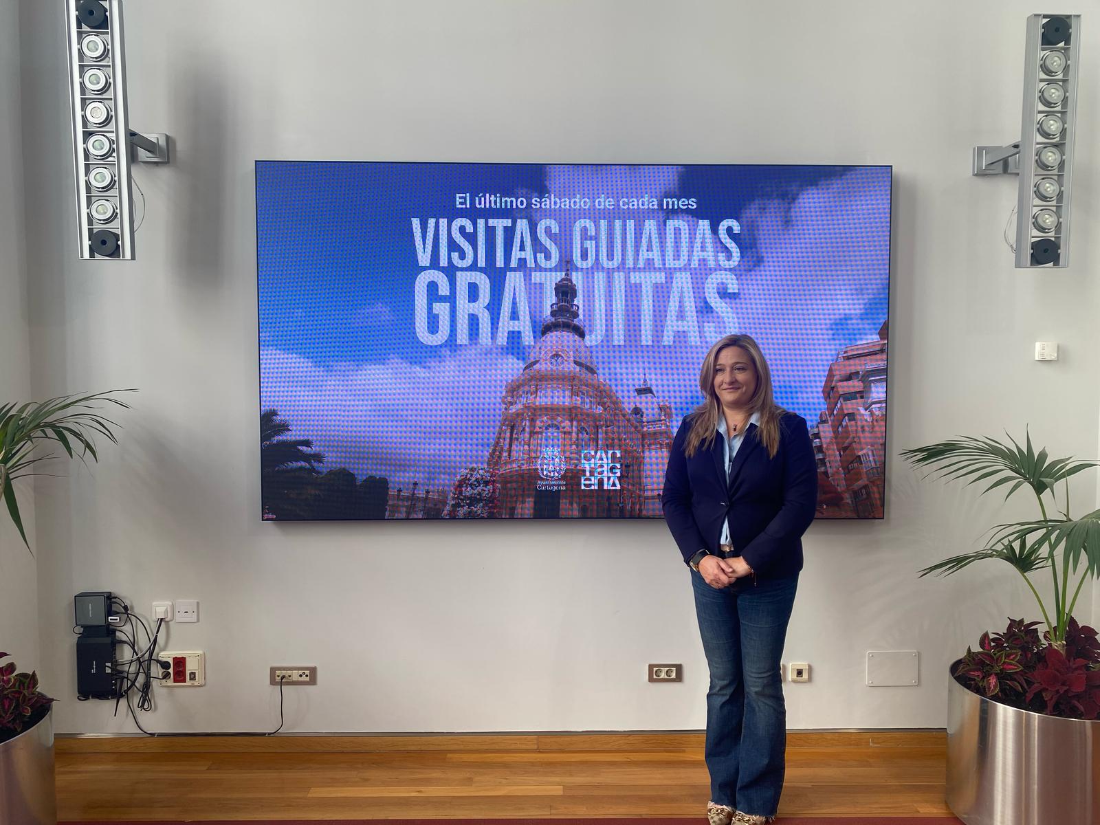 Presentación de las visitas guiadas gratuitas en el Ayuntamiento de Cartagena