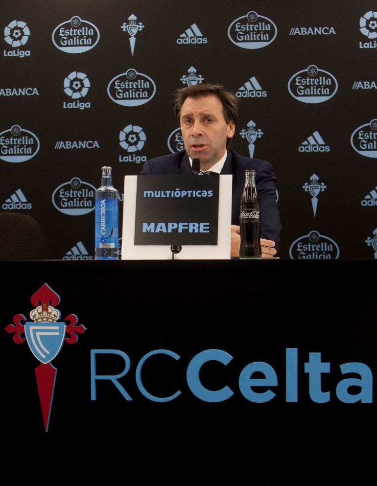  El director deportivo del Real Club Celta de Vigo, Felipe Miñambres, hace balance de la trayectoria del primer equipo a la mitad de la temporada.