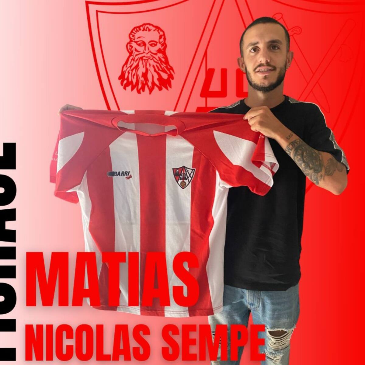 La UD Barbastro sigue completando la plantilla con Matías Nicolás
