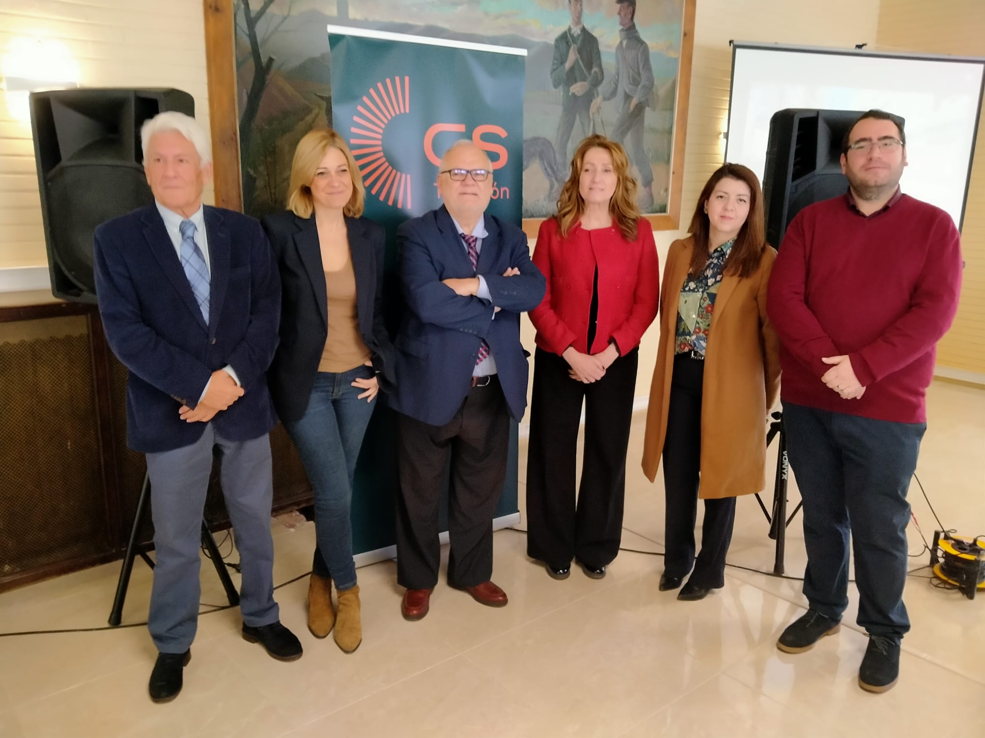 Presentación de Pedro Antonio Fuentes (centro) como candidato a la alcaldia por Ciudadanos en las elecciones municipales de Tarancón (Cuenca)