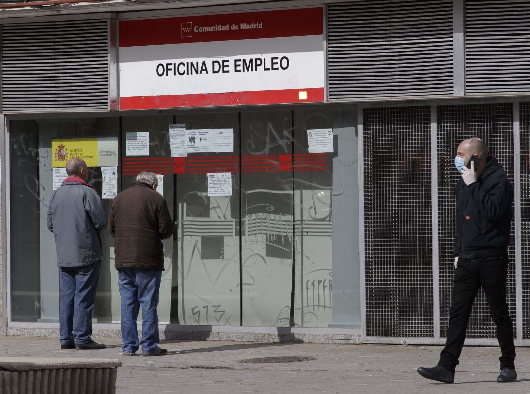 Oficina de empleo durante el primer día del estado de alarma