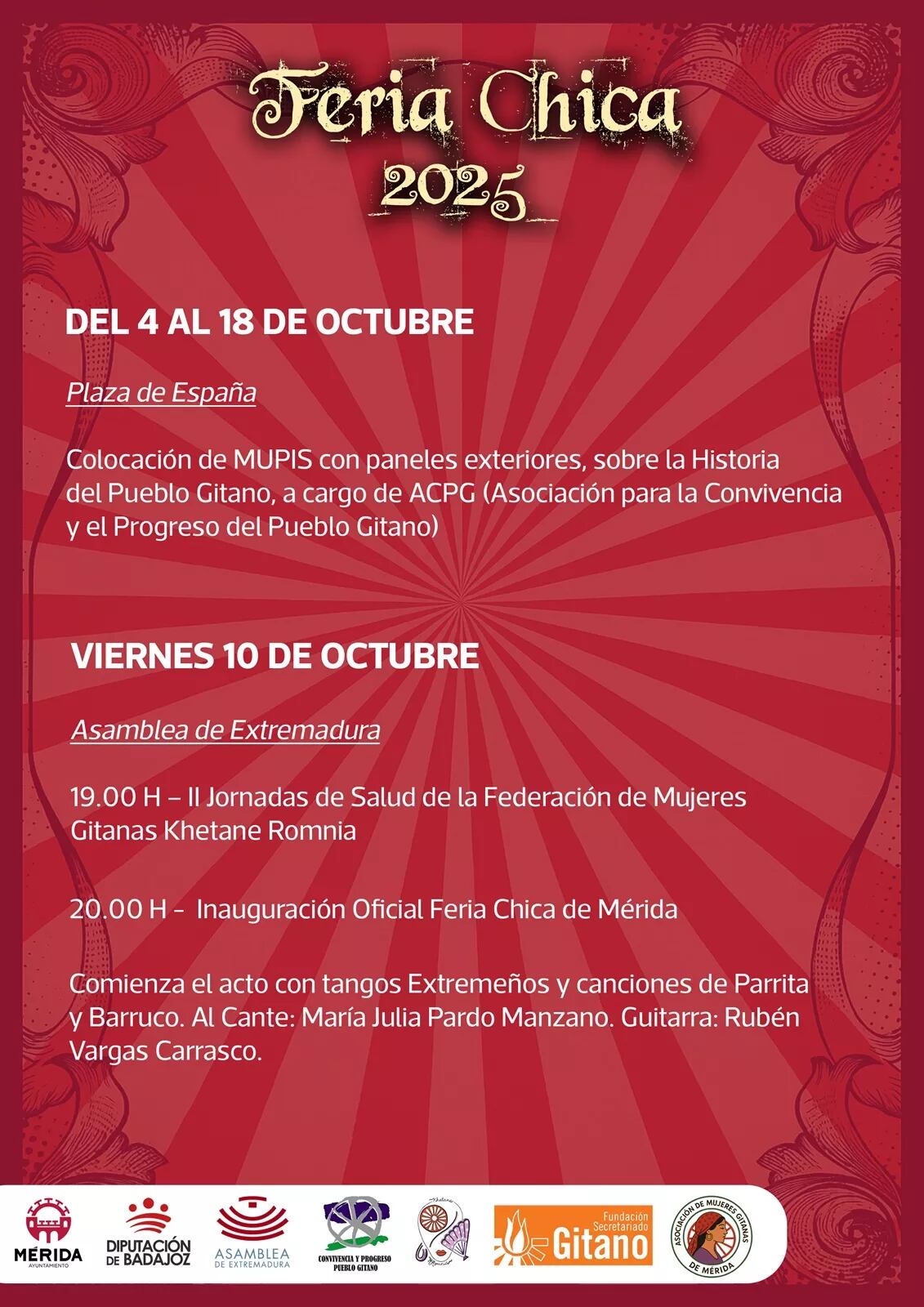 Cartel Feria Chica de Mérida