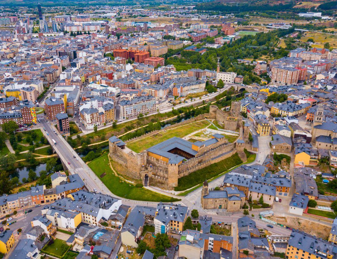 Vista aérea del Castillo de los Templarios