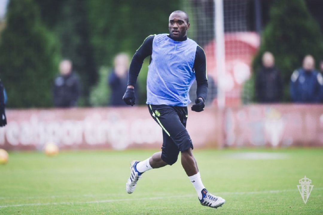 Babin durante un entrenamiento