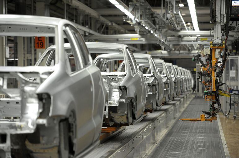 Vista de la planta de Volkswagen en la localidad navarra de Landaben.