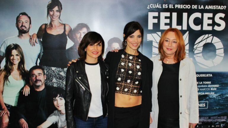 Las actrices protagonistas y la directora de Felices 140