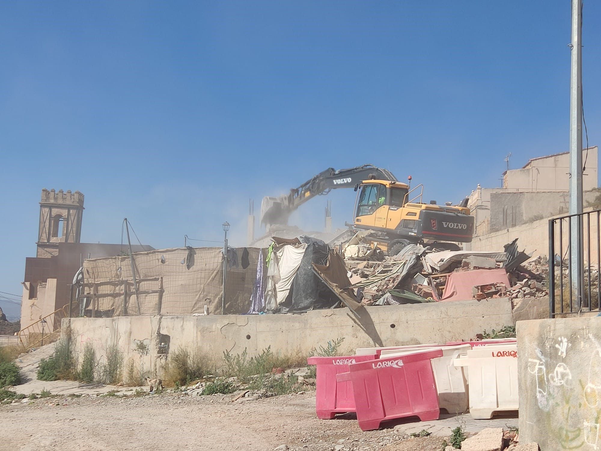 Demolición vial de los barrios altos de Lorca