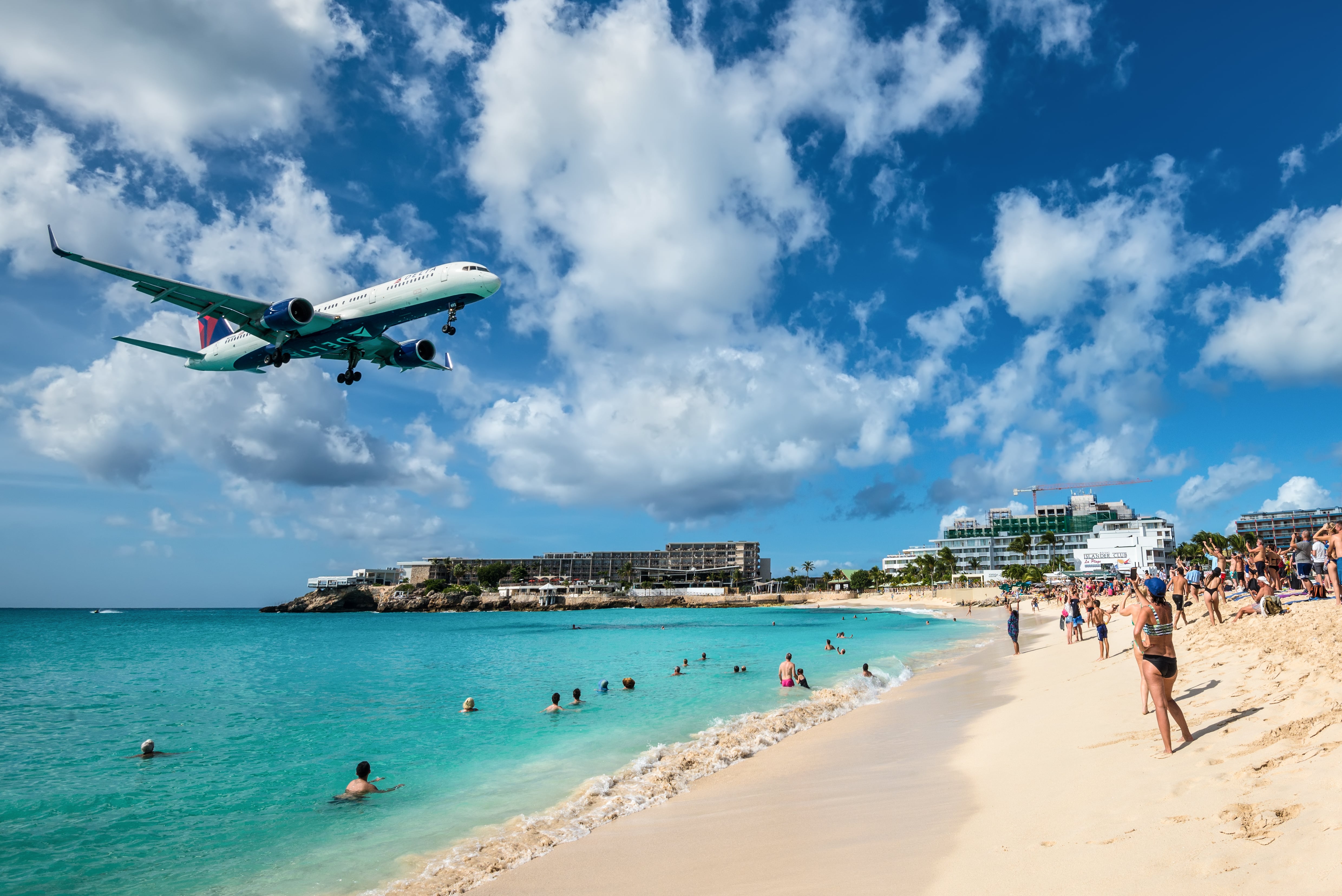 Maho beach en Saint Martin