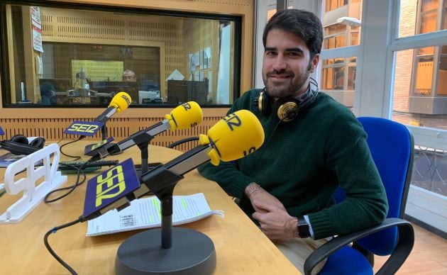 Diego Avilés, presidente de la Junta Municipal de San Antolín (Murcia), en los estudios de la SER