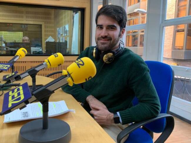 Diego Avilés, presidente de la Junta Municipal de San Antolín (Murcia), en los estudios de la SER