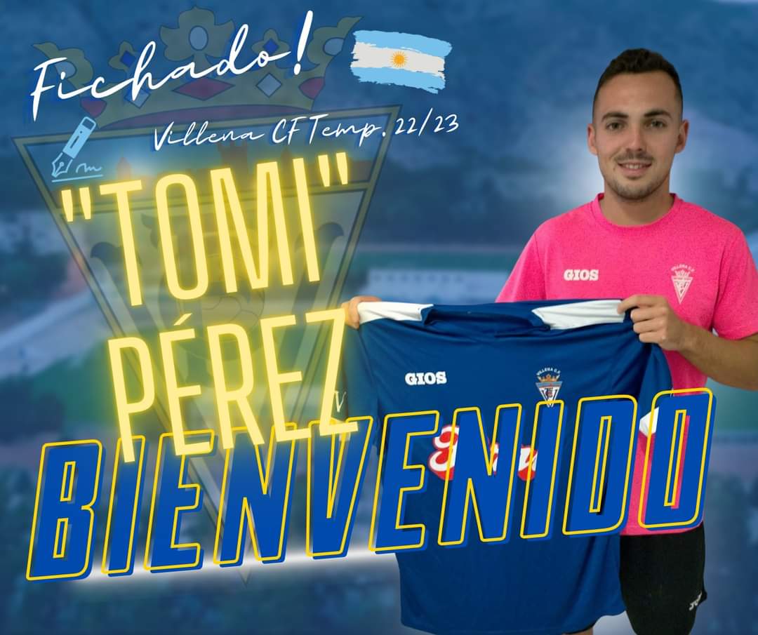 Tomi Pérez, nuevo jugador del Villena CF