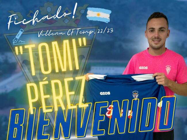 Tomi Pérez, nuevo jugador del Villena CF