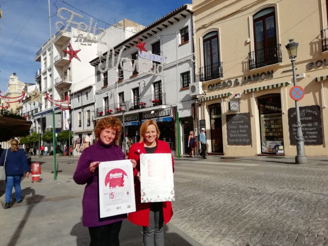 La directora de la emisora, Ariadna Mateos, y la edil de Fiestas, María José Sánchez han presentado el evento