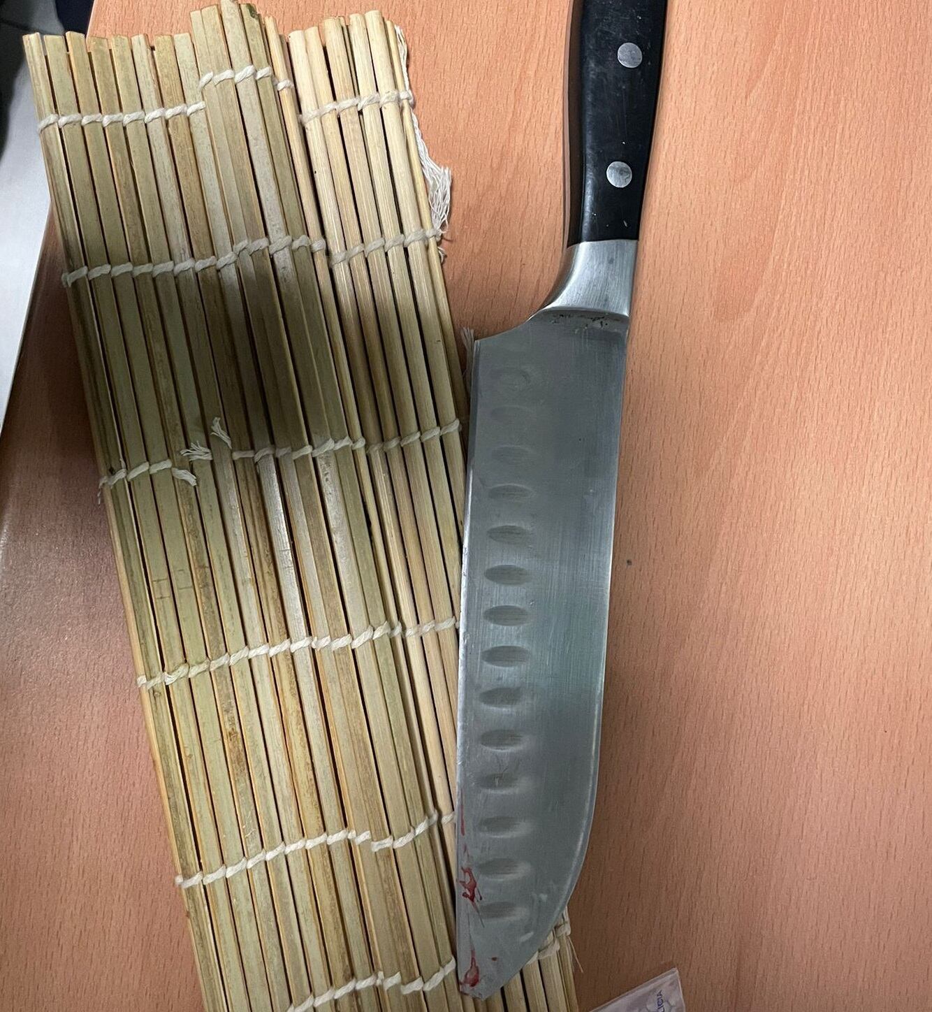 Cuchillo con el que agredió a su víctima (PN)