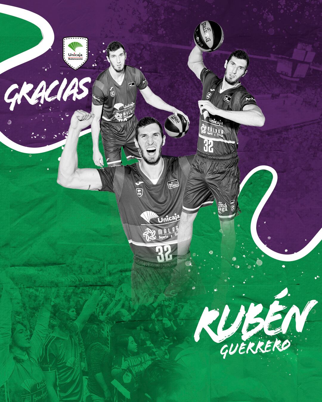 Diseño de despedida de Rubén Guerrero