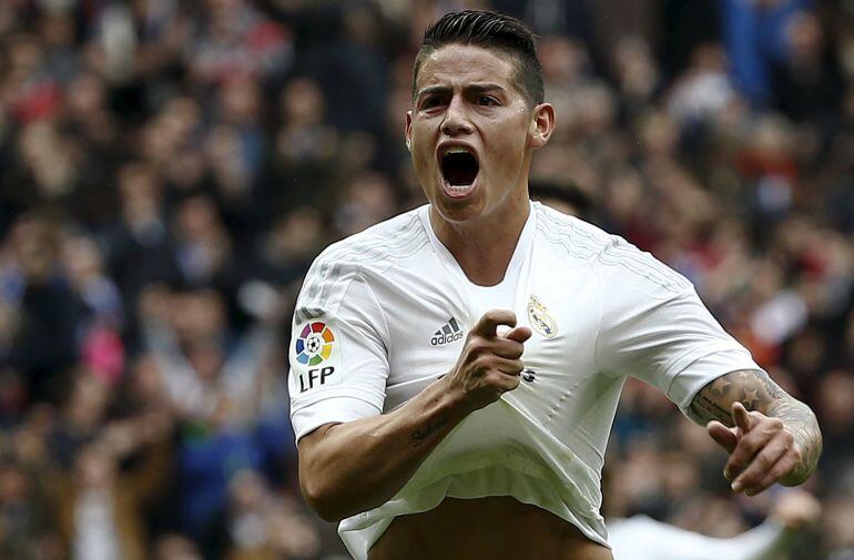 El colombiano del Real Madrid James Rodríguez.