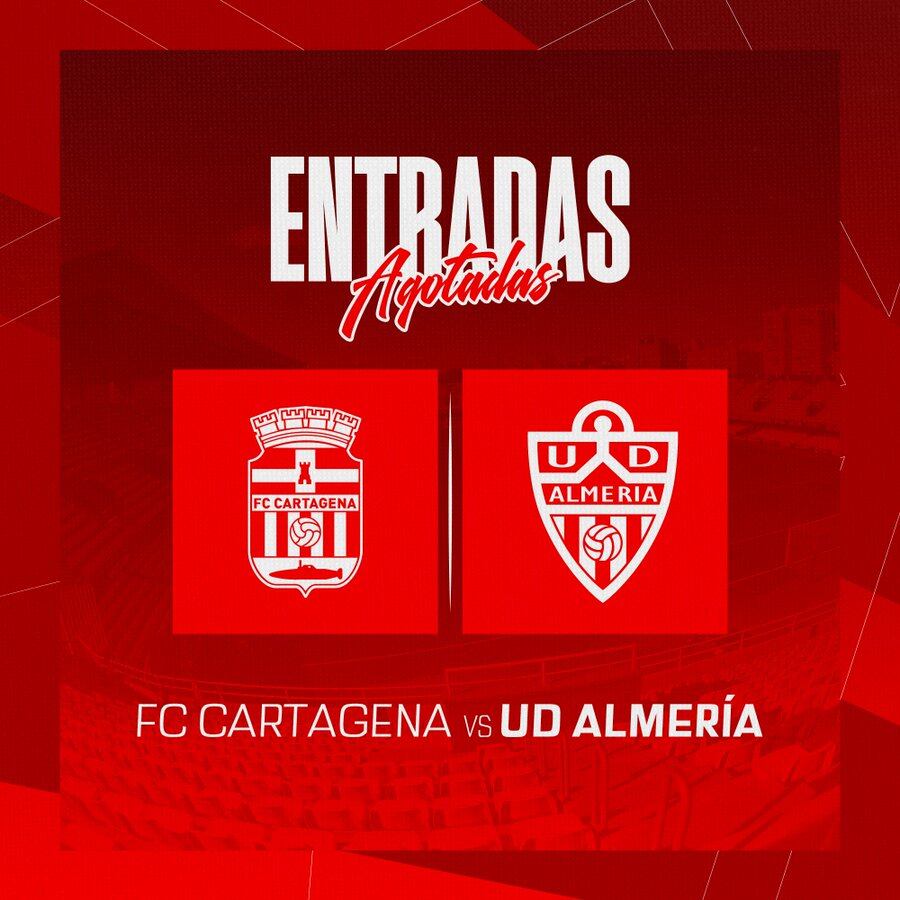 Cartel anunciando que las entradas para abonados se han agotado.