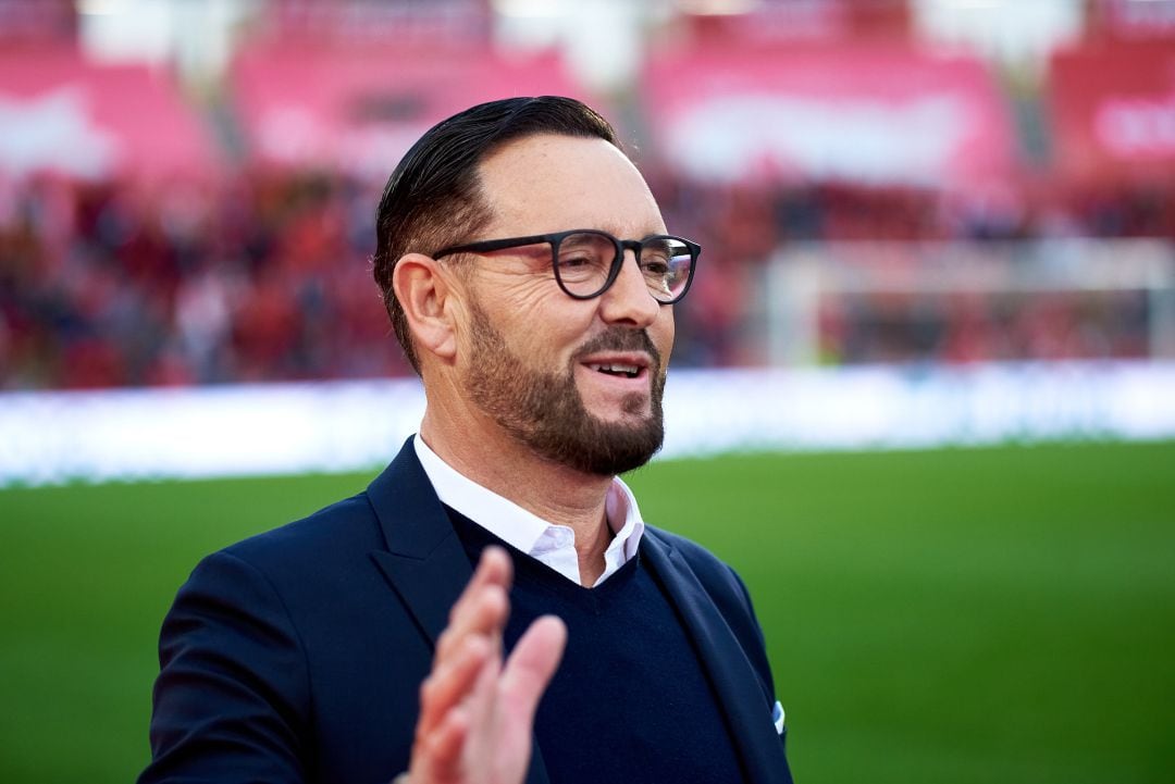 Bordalás, durante el paritdo contra el Mallorca. 