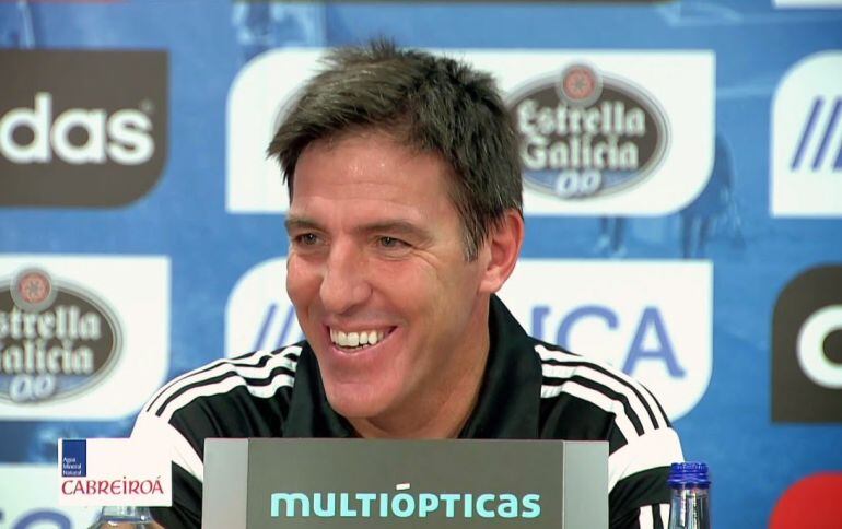 El entrenador del Celta en sala de prensa se ha referido a los colegiados