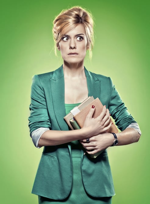 Fotografía promocional de Alexandra Jiménez como 'Tina' en 'Promoción Fantasma'