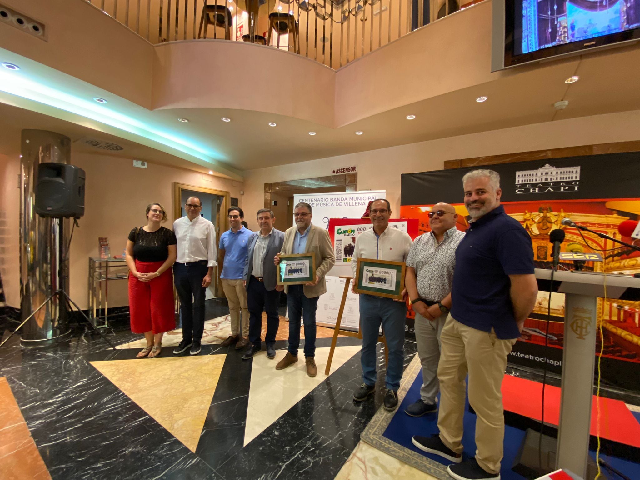 Presentación cupón Banda Municipal en el Teatro Chapí