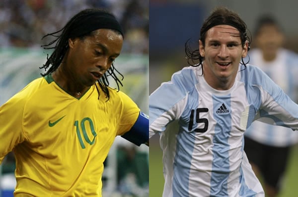 Ronaldinho y Messi se verán las caras en las semifinales de los Juegos