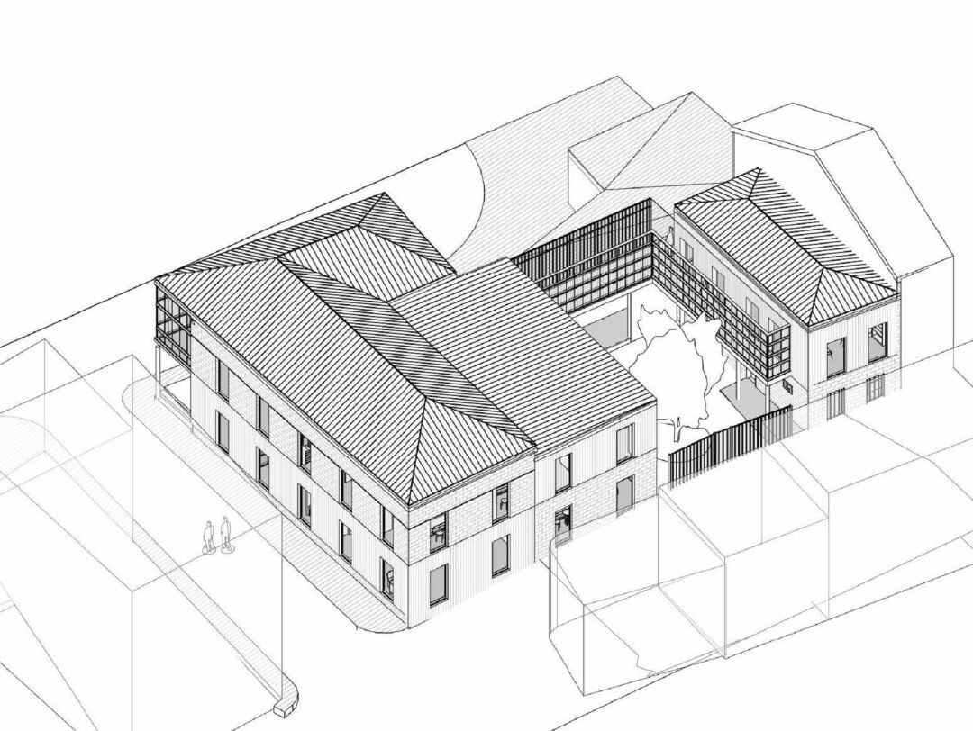 Maqueta del Centro de Salud de Bouzas.