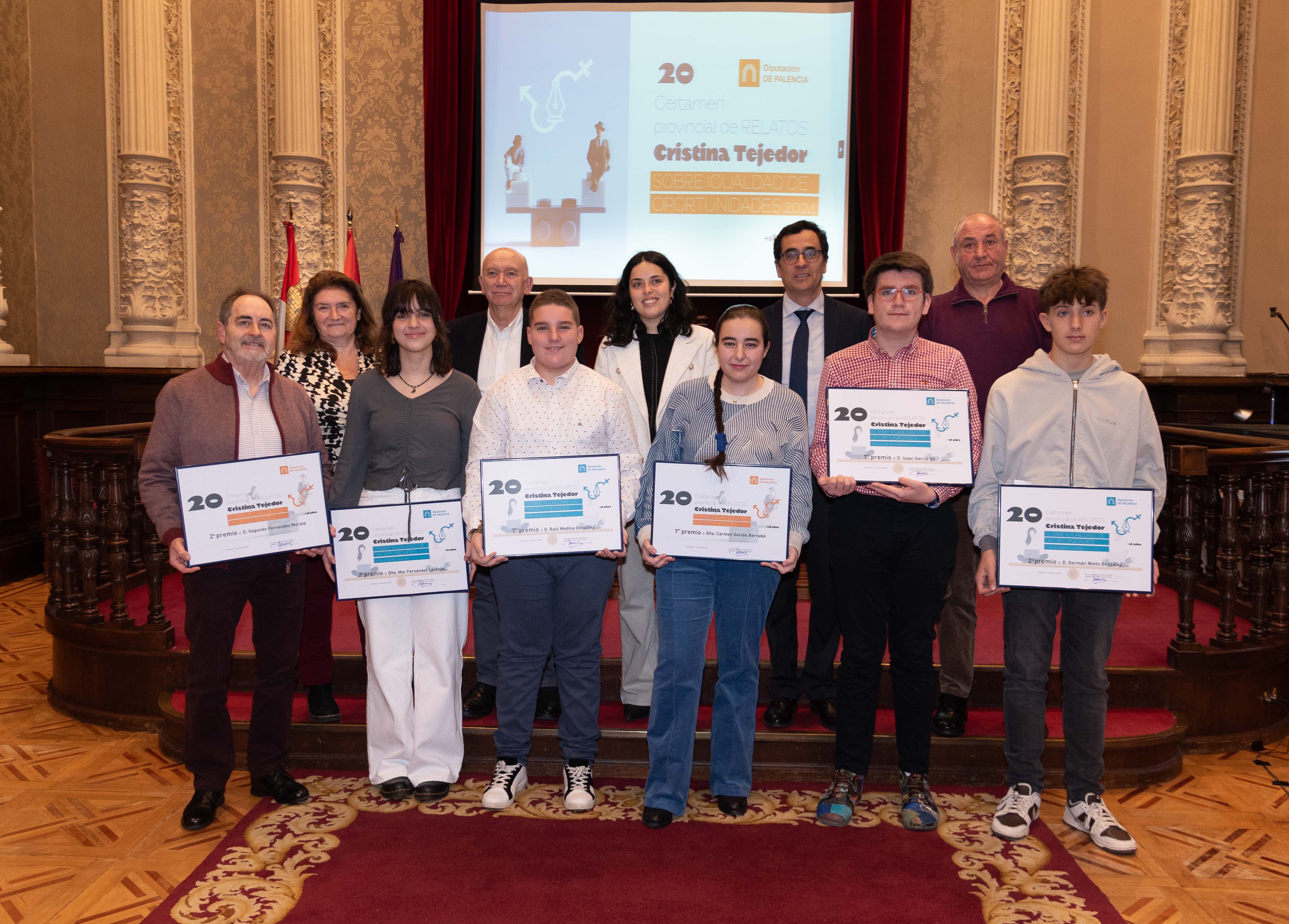 Fotografía de los premiados