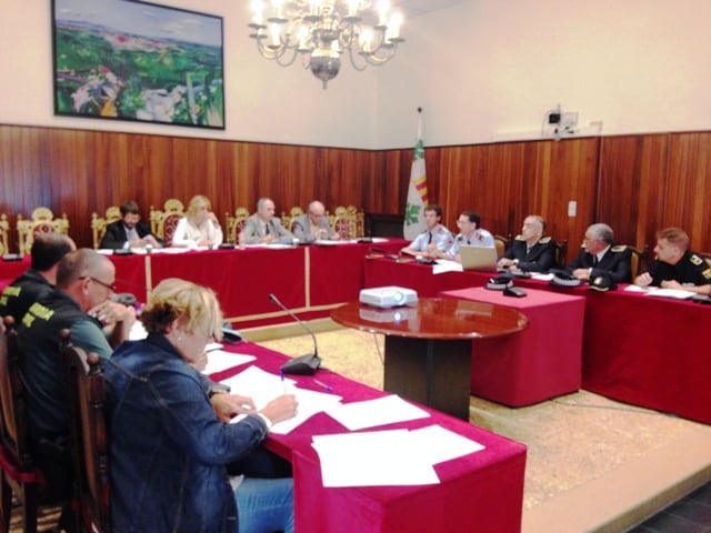 Un moment de la Junta de Seguretat Local. Foto: Ajuntament de Figueres