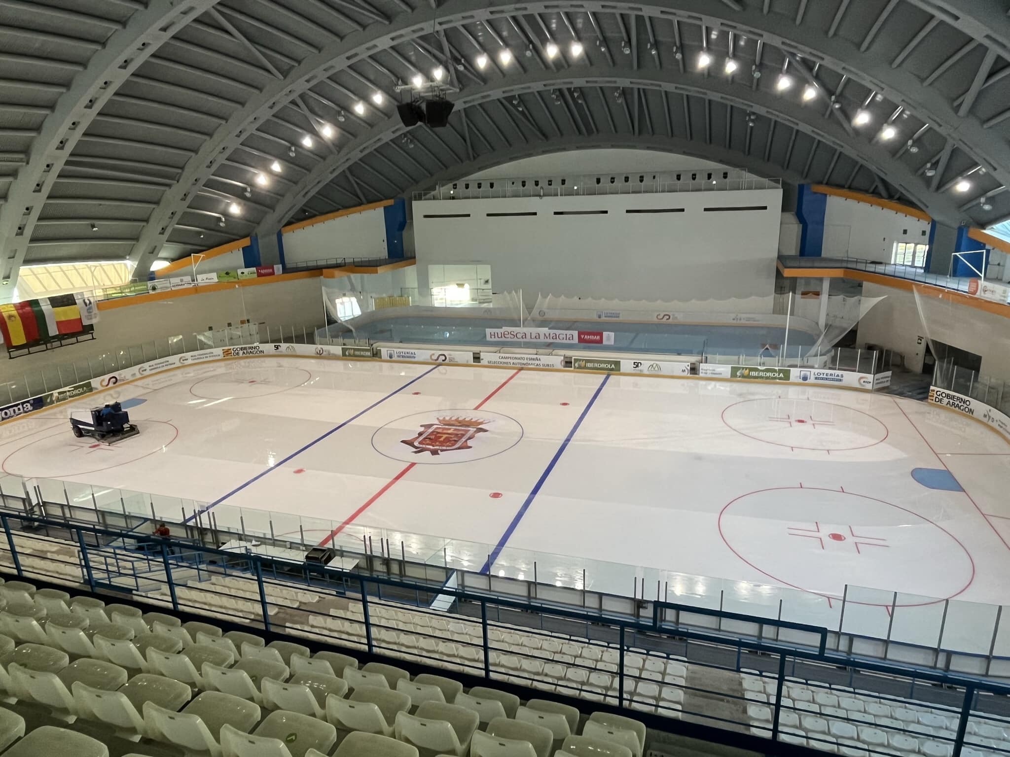 La pista de hielo de Jaca 