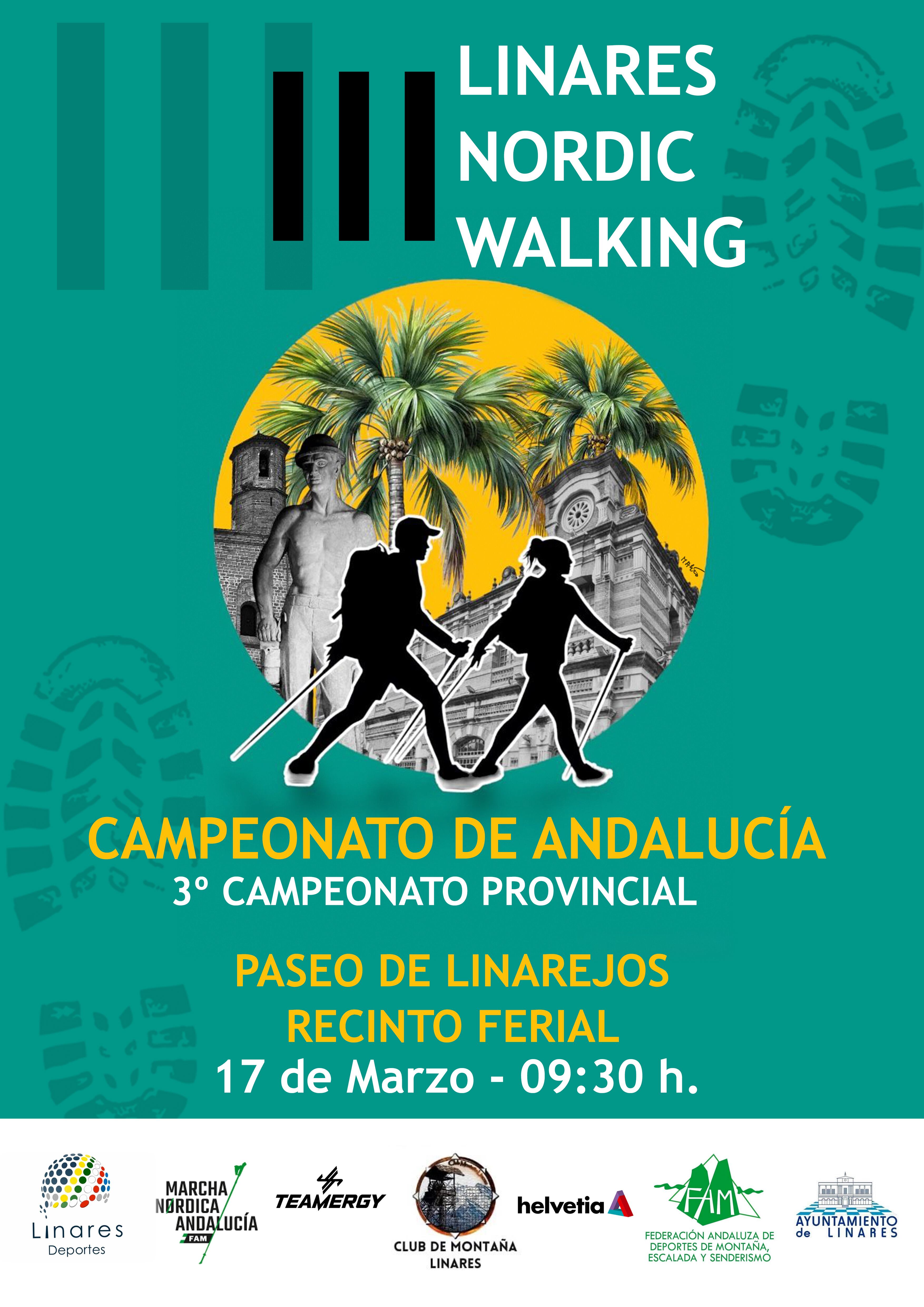 Cartel del III Linares Nordic Walking