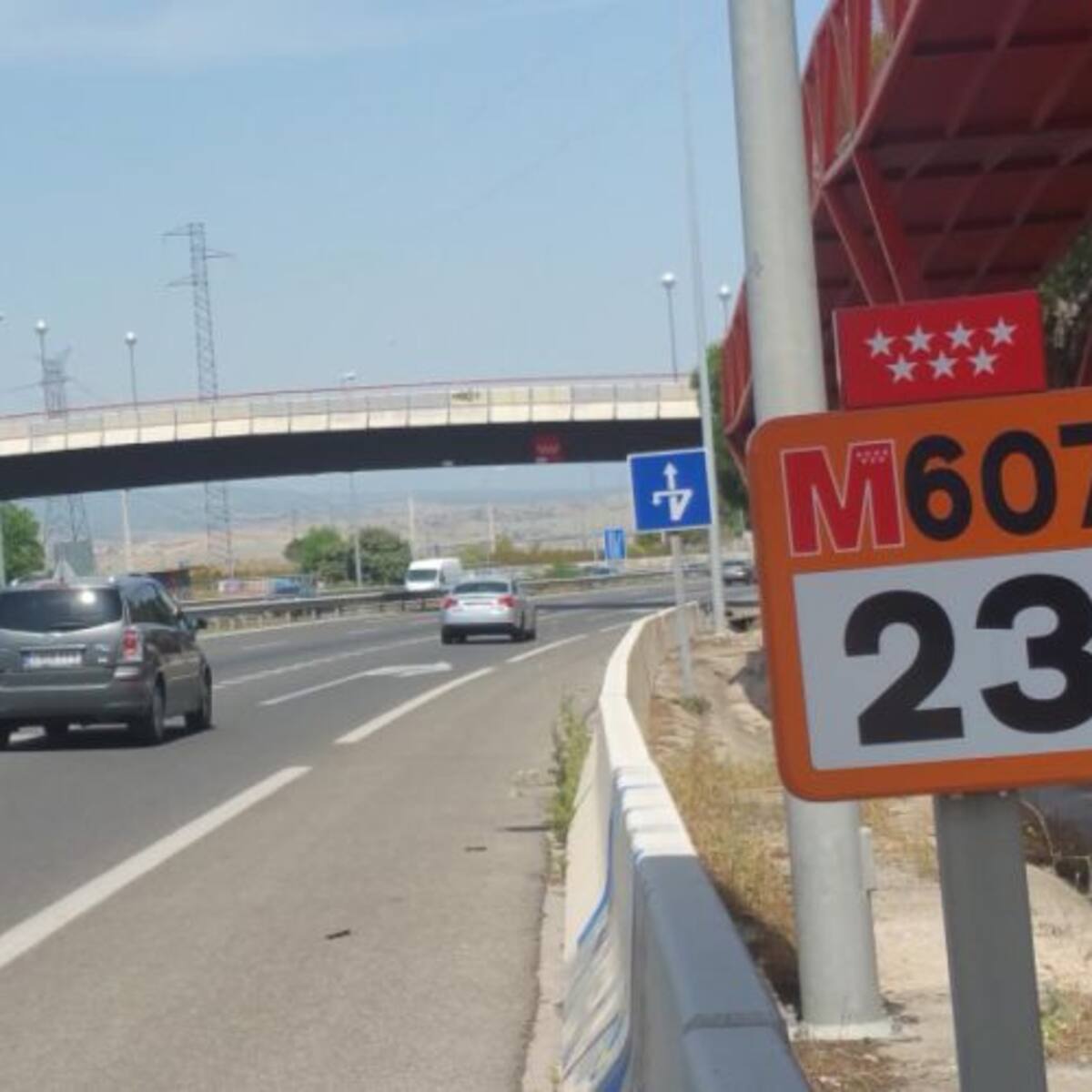 Así afectarán al tráfico (y al carril bici) las obras del tercer carril de la M-607 entre Colmenar Viejo y Tres Cantos