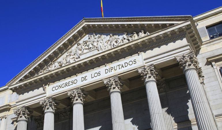 Fachada del Congreso de los DIputados.