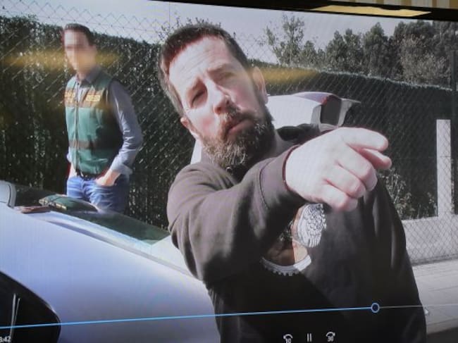 Imagen del presunto asesino de Diana Quer, José Enrique Abuín Gey, alias `el Chicle´ durante el juicio final, en Santiago de Compostela