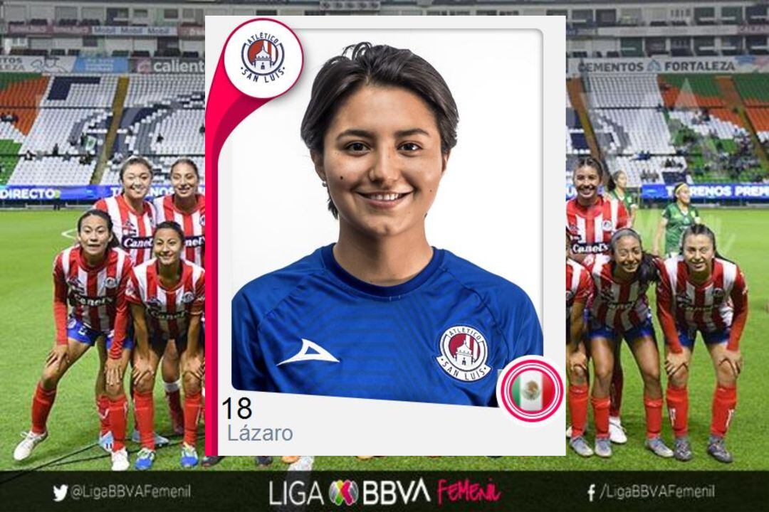 La jugadora del Atlético San Luis Daniela Lázaro.