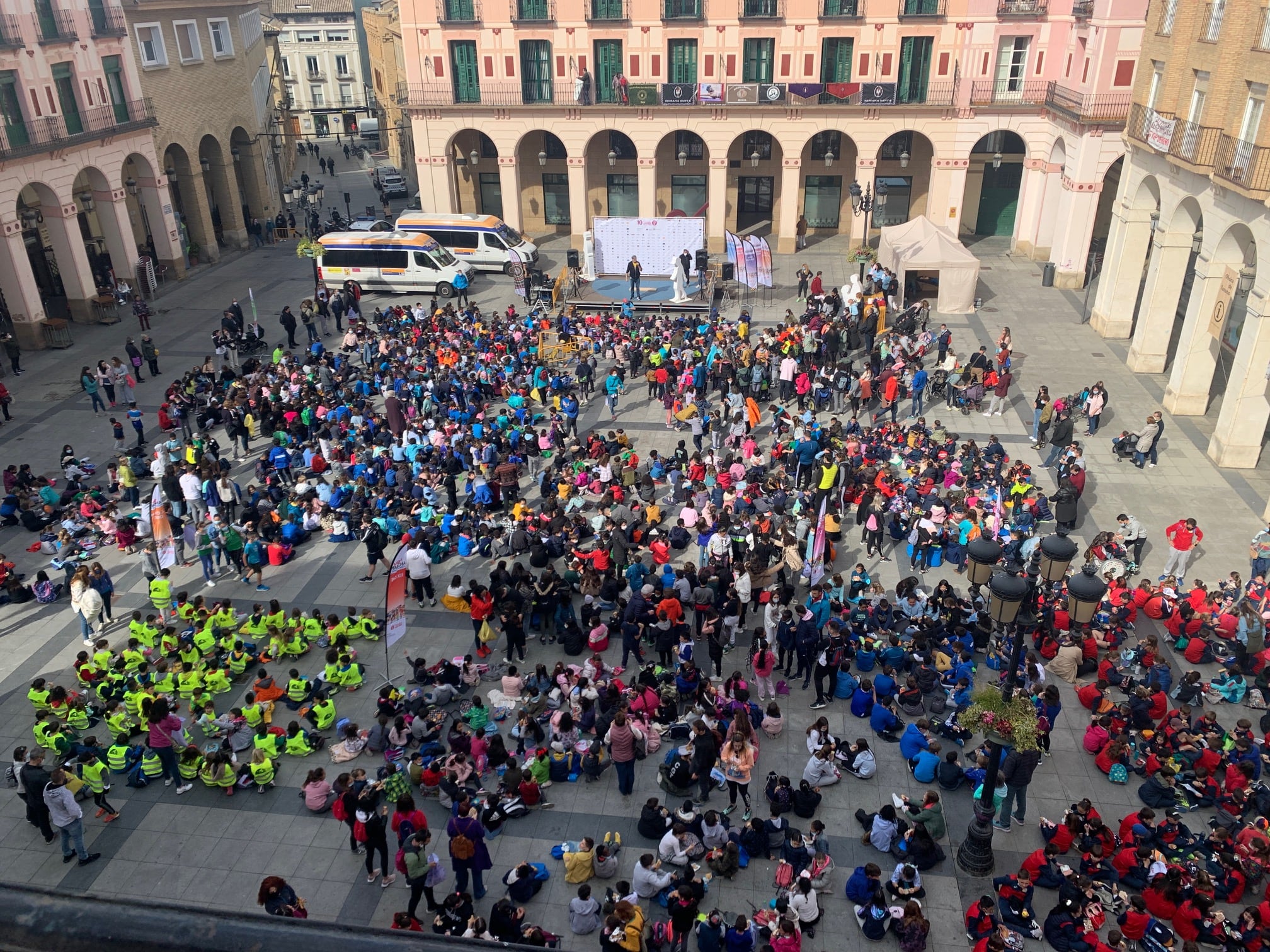 Niños participantes en la Mini Marcha Aspace de 2022