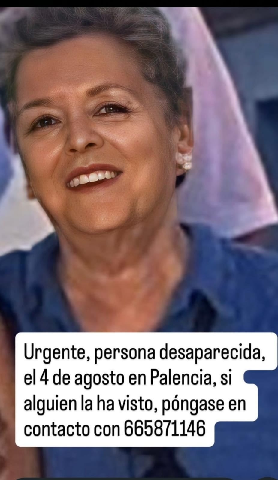 Imagen de la mujer desaparecida